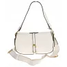 YYcoveri Włoska Marka Torebka Damska Kuferek Listonoszka na Ramę CJL502031 White