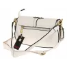 YYcoveri Włoska Marka Torebka Damska Kuferek Listonoszka na Ramę CJL502031 White