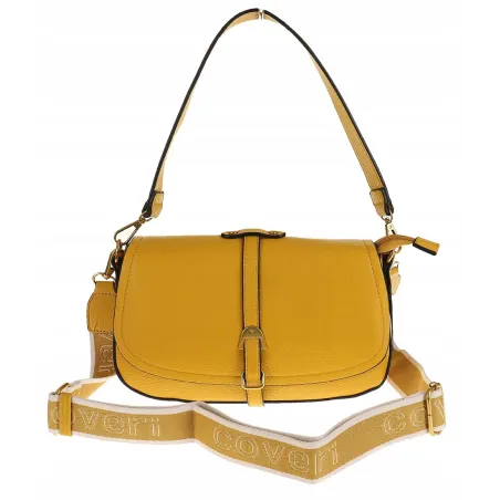 YYcoveri Włoska Marka Torebka Damska Kuferek Listonoszka na Ramę CJL502031 Yellow