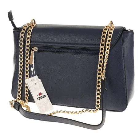 CHARRO Włoska Marka Torebka Damska Listonoszka Kuferek CH667866 Blue