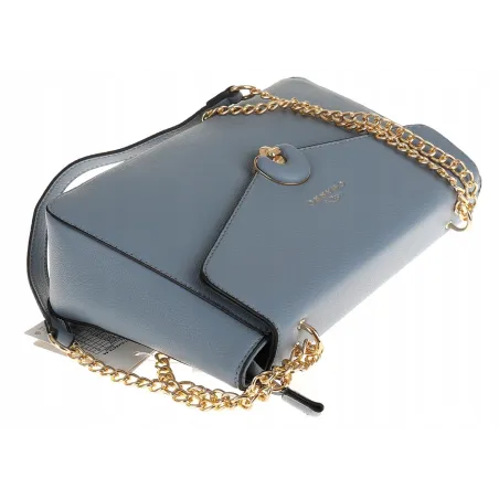 CHARRO Włoska Marka  Torebka Damska Listonoszka Kuferek CH667866 L. Blue