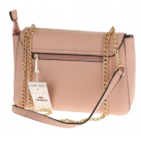 CHARRO Włoska Marka Torebka Damska Listonoszka Kuferek CH667866 Pink