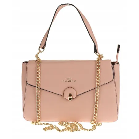 CHARRO Włoska Marka Torebka Damska Listonoszka Kuferek CH667866 Pink
