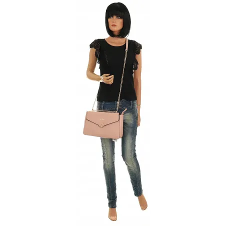 CHARRO Włoska Marka Torebka Damska Listonoszka Kuferek CH667866 Pink