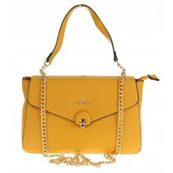 CHARRO Włoska Marka  Torebka Damska Listonoszka Kuferek CH667866 Yellow