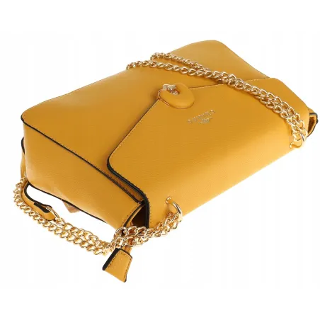 CHARRO Włoska Marka  Torebka Damska Listonoszka Kuferek CH667866 Yellow