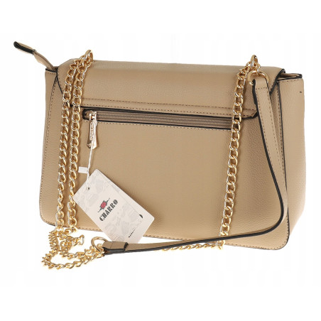 CHARRO Włoska Marka  Torebka Damska Listonoszka Kuferek CH667866 Taupe