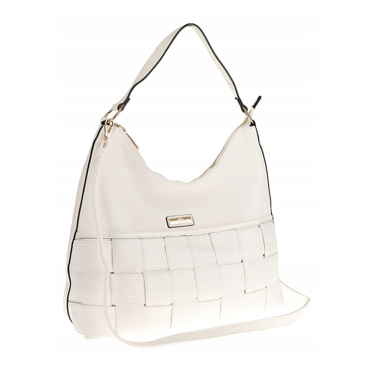 CHARRO Włoska Marka  Torebka Listonoszka Worek na Ramię Shopper CH855631 White