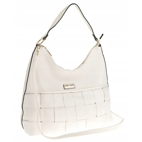 CHARRO Włoska Marka  Torebka Listonoszka Worek na Ramię Shopper CH855631 White
