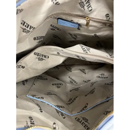 CHARRO Włoska Marka  Torebka Listonoszka Worek na Ramię Shopper CH855631 White