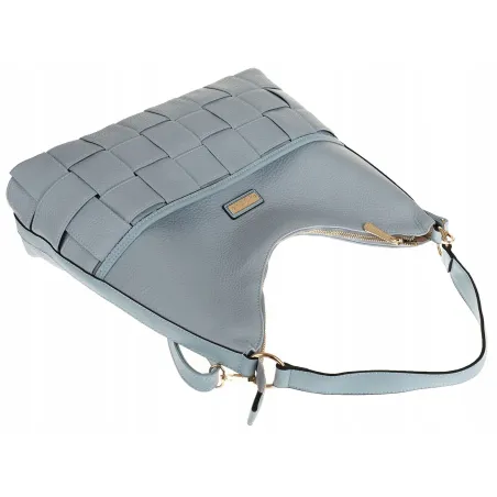 CHARRO Włoska Marka  Torebka Listonoszka Worek na Ramię Shopper CH855631 Sky Blue