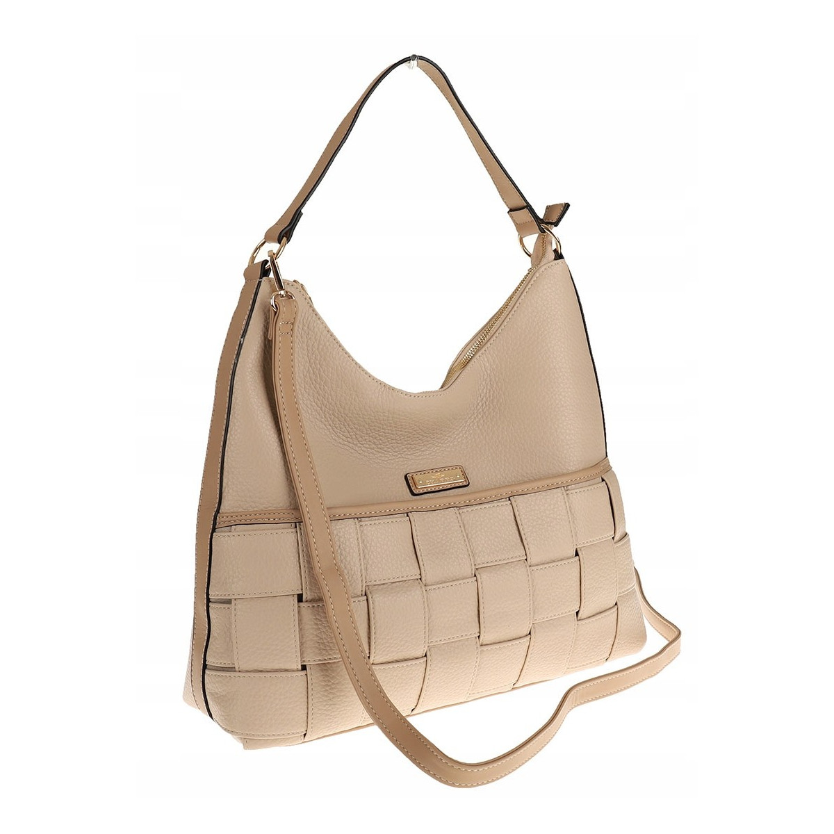 CHARRO Włoska Marka Torebka Listonoszka Worek na Ramię Shopper CH855631 Apricot