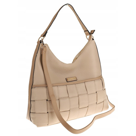 CHARRO Włoska Marka Torebka Listonoszka Worek na Ramię Shopper CH855631 Apricot