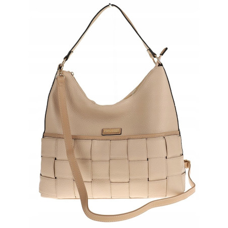 CHARRO Włoska Marka Torebka Listonoszka Worek na Ramię Shopper CH855631 Apricot