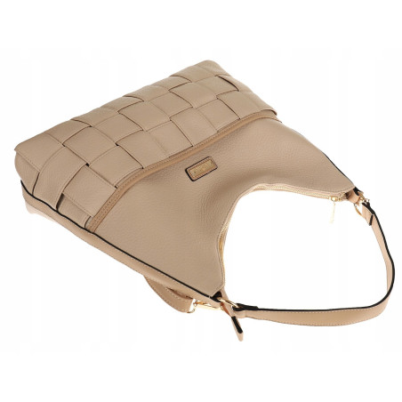 CHARRO Włoska Marka Torebka Listonoszka Worek na Ramię Shopper CH855631 Apricot