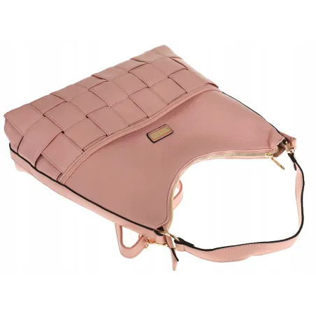 CHARRO Włoska Marka Torebka Listonoszka Worek na Ramię Shopper CH855631 Pink