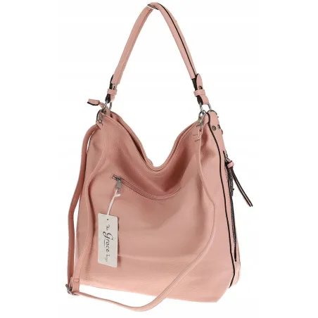 The Grace bags Torebka Damska Worek Listonoszka Shoper LH2570 Pink