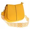 Torebka Damska Listonoszka Pojemna Miejska Kuferek na Ramię HJ8836 Żółta