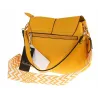 Torebka Damska Listonoszka Pojemna Miejska Kuferek na Ramię HJ8836 Żółta