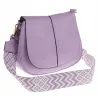 Torebka Damska Listonoszka Pojemna Miejska Kuferek na Ramię HJ8836 Fioletowa