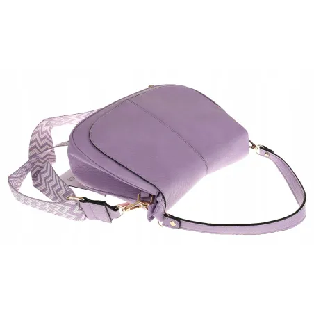 Torebka Damska Listonoszka Pojemna Miejska Kuferek na Ramię HJ8836 Fioletowa