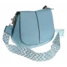 Torebka Damska Listonoszka Pojemna Miejska Kuferek na Ramię HJ8836 Niebieska