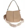 Torebka Damska Listonoszka Pojemna Miejska na Ramię HJ8836 Apricot Beżowa