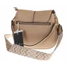 Torebka Damska Listonoszka Pojemna Miejska na Ramię HJ8836 Apricot Beżowa