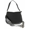 FASHION Włoska Marka  Torebka Damska Kuferek Listonoszka na Ramię HJ8836 Black