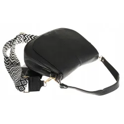 FASHION Włoska Marka  Torebka Damska Kuferek Listonoszka na Ramię HJ8836 Black