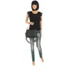 FASHION Włoska Marka  Torebka Damska Kuferek Listonoszka na Ramię HJ8836 Black