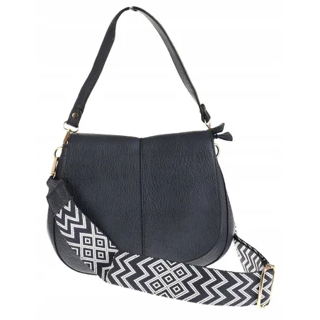 Torebka Damska Listonoszka Pojemna Miejska Kuferek na Ramię HJ8836 Granatowa