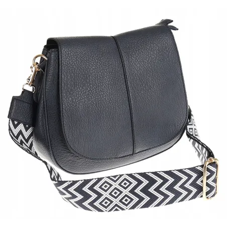 Torebka Damska Listonoszka Pojemna Miejska Kuferek na Ramię HJ8836 Granatowa