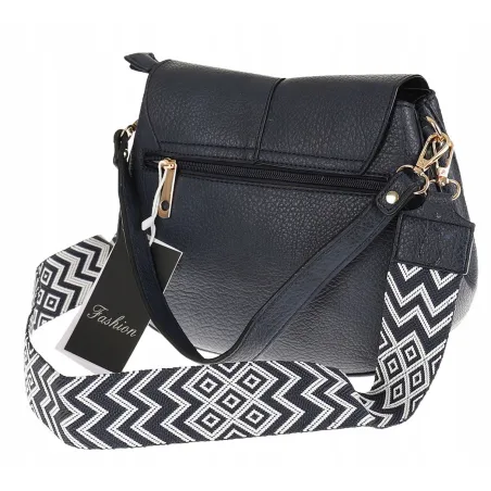 Torebka Damska Listonoszka Pojemna Miejska Kuferek na Ramię HJ8836 Granatowa