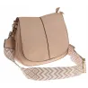 Torebka Damska Listonoszka Pojemna Miejska na Ramię HJ8836 Khaki Beżowa