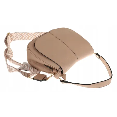 Torebka Damska Listonoszka Pojemna Miejska na Ramię HJ8836 Khaki Beżowa