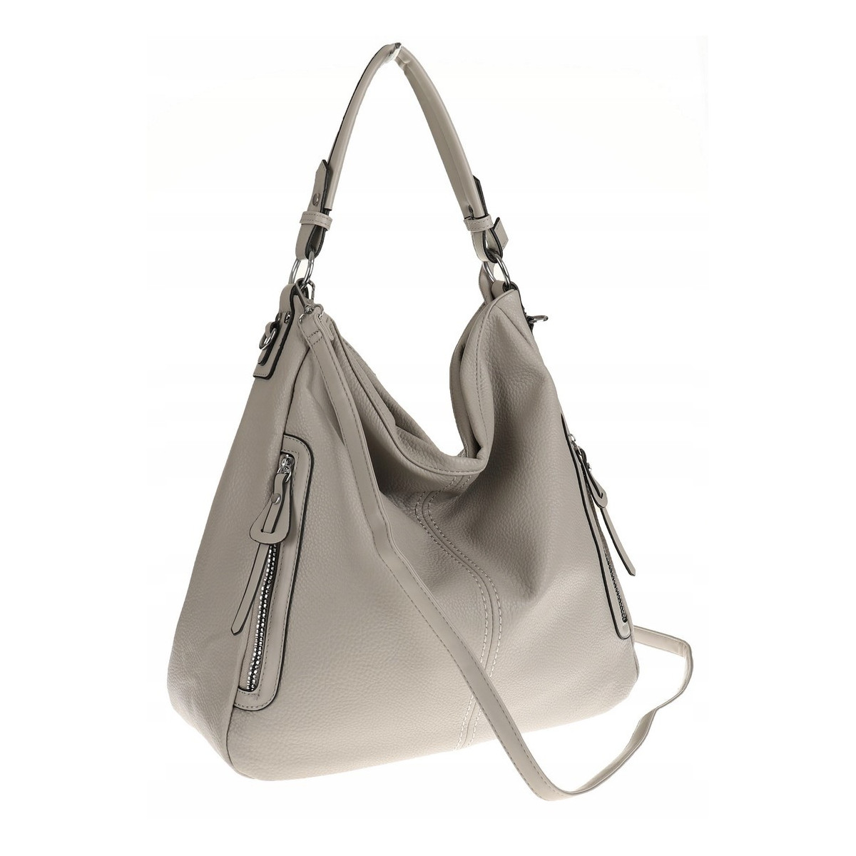 The Grace bags Torebka Damska Shoper Worek na Ramię LH2578 Grey