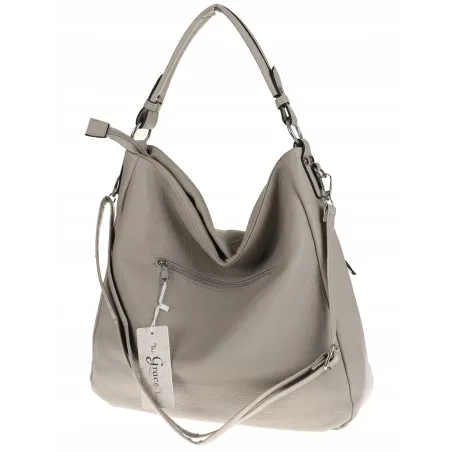 The Grace bags Torebka Damska Shoper Worek na Ramię LH2578 Grey