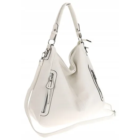 The Grace bags Torebka Damska Shoper Worek na Ramię LH2578 White