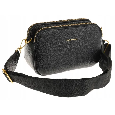 Regina Schrecker Włoska Marka  Torebka Damska kuferek Listonoszka RS3768 Black