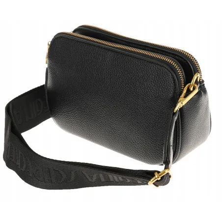 Regina Schrecker Włoska Marka  Torebka Damska kuferek Listonoszka RS3768 Black