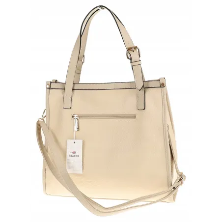 CHARRO Włoska Marka Torebka Listonoszka Teczka na Ramię Kuferek CH855637 Beige