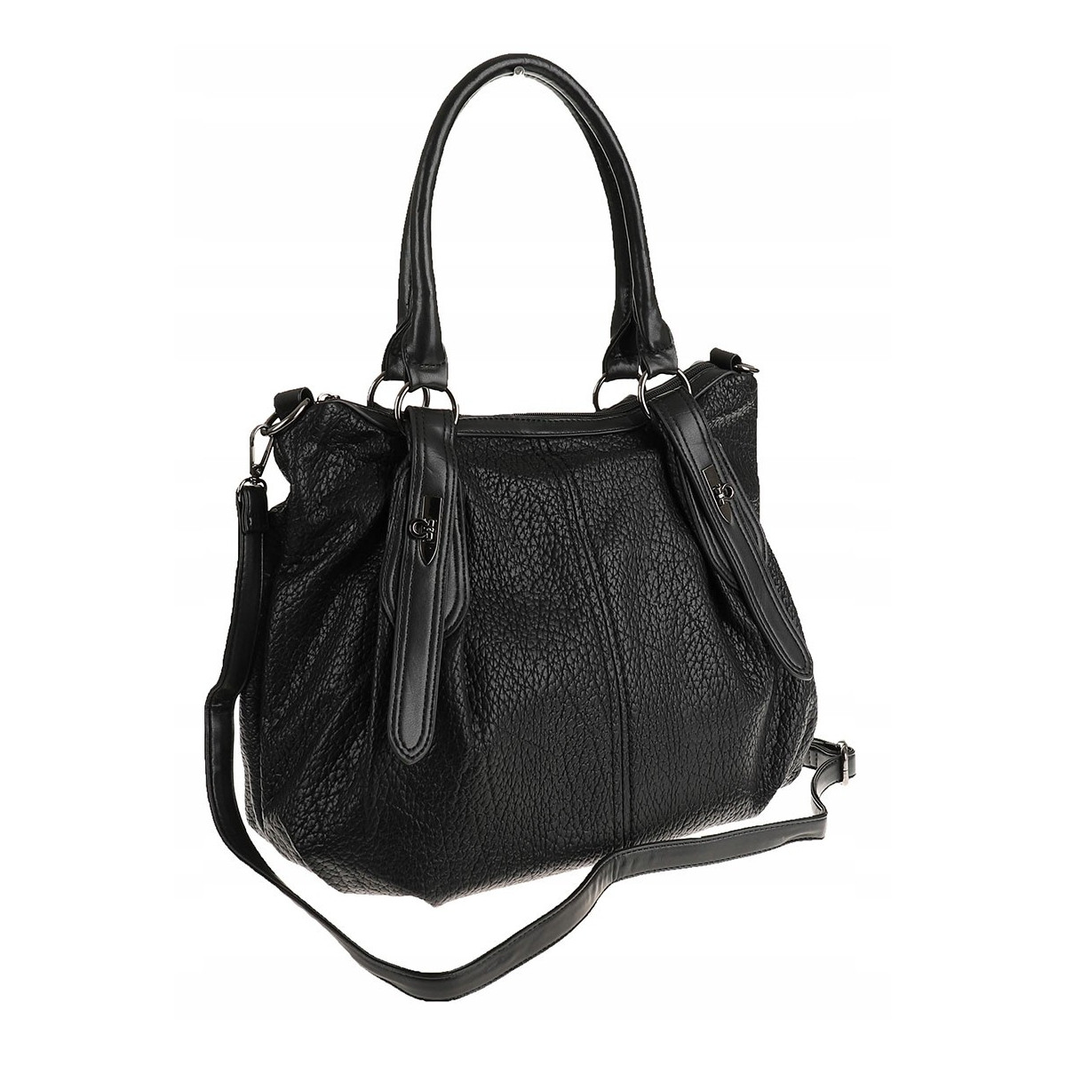 The Grace bags Torebka Listonoszka Worek na Ramię LH2576 Black