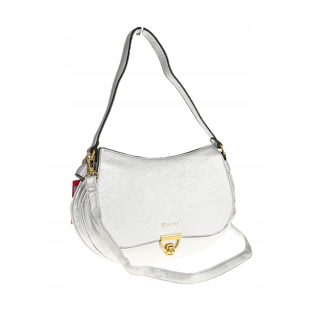 YY Coverii Włoska Marka  Torebka na Ramę kuferek Listonoszka CJLSG1494 Silver
