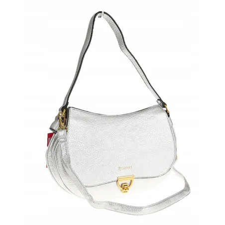 YY Coverii Włoska Marka  Torebka na Ramę kuferek Listonoszka CJLSG1494 Silver
