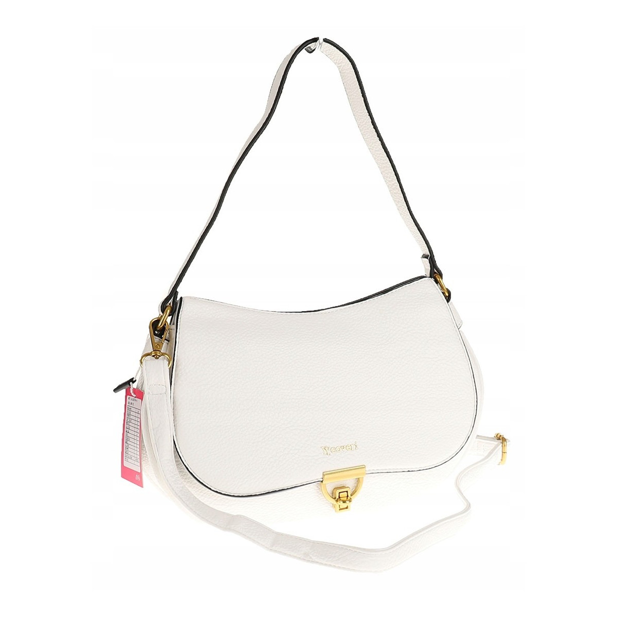 YY Coverii Włoska Marka  Torebka na Ramę kuferek Listonoszka CJLSG1494 White