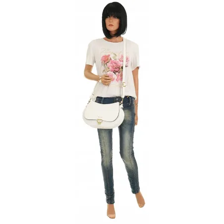 YY Coverii Włoska Marka  Torebka na Ramę kuferek Listonoszka CJLSG1494 White