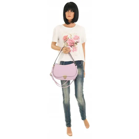 YY Coverii Włoska Marka Torebka na Ramę kuferek Listonoszka CJLSG1494 Purple