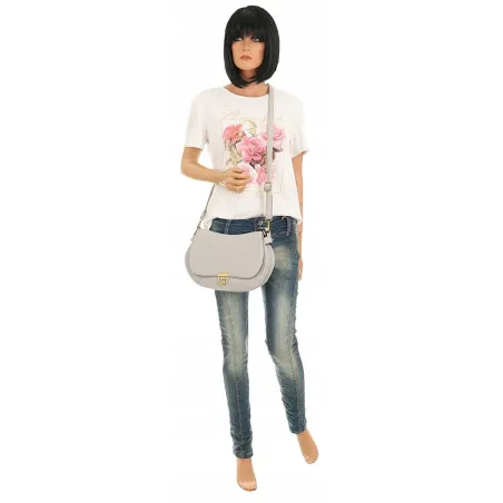 YY Coverii Włoska Marka Torebka na Ramę kuferek Listonoszka CJLSG1494 Grey