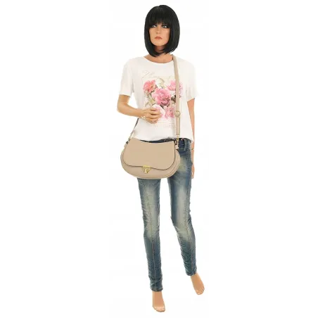 YY Coverii Włoska Marka Torebka na Ramę kuferek Listonoszka CJLSG1494 Soil